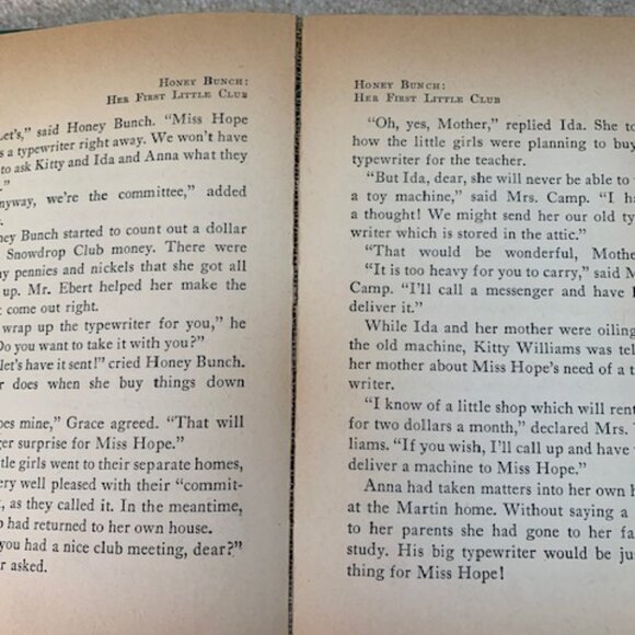 Honey Bunch Her First Little Club 1938 copyright - Picture 9 of 10